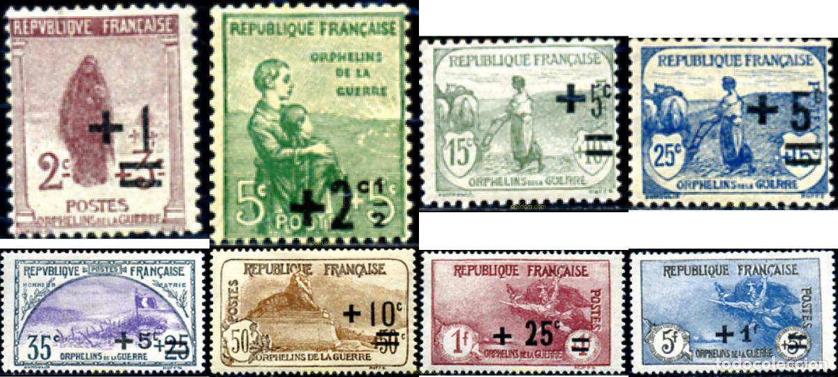 Sellos: 246961 HINGED FRANCIA 1922 PRO HUERFANOS DE GUERRA