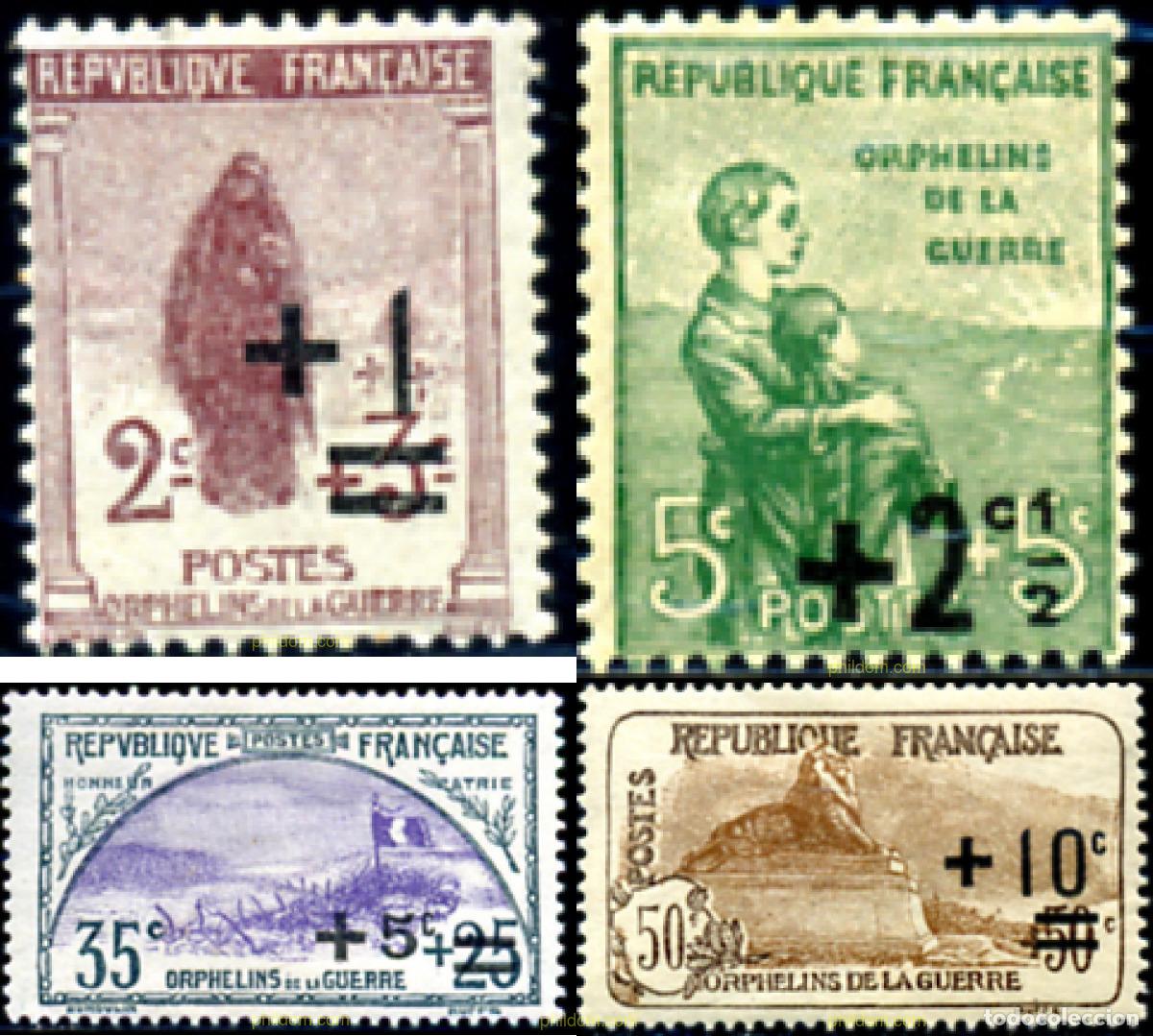 Sellos: 313544 MNH FRANCIA 1922 PRO HUERFANOS DE GUERRA
