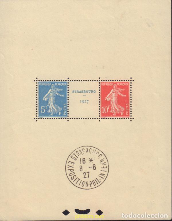 Francobolli: 142307 USED FRANCIA 1927 EXPOSICION FILATELICA DE ESTRASBURGO