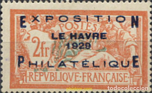 Francobolli: 120213 MNH FRANCIA 1929 EXPOSICION FILATELICA DE HAVRE