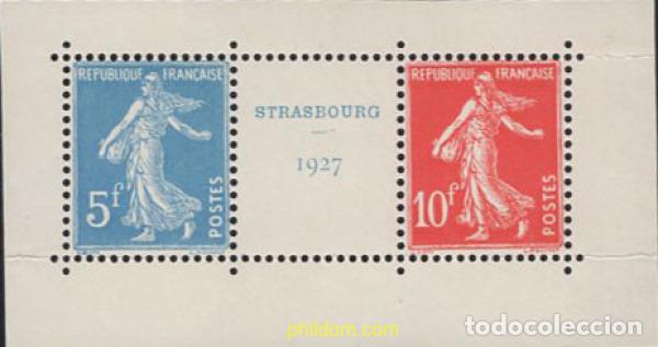 Francobolli: 633728 MNH FRANCIA 1927 EXPOSICION FILATELICA DE ESTRASBURGO