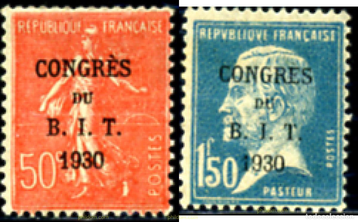 Sellos: 120222 MNH FRANCIA 1930 REUNION DEL CONSEJO DE ADMINISTRACION DE LA OFICINA INTERNACIONAL DE TRABAJ