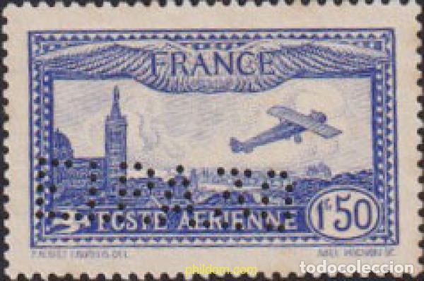 Sellos: 612610 MNH FRANCIA 1930 AVION SOBREVOLANDO MARSELLA