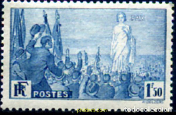 Sellos: 340873 HINGED FRANCIA 1936 REUNION UNIVERSAL PARA LA PAZ EN PARIS