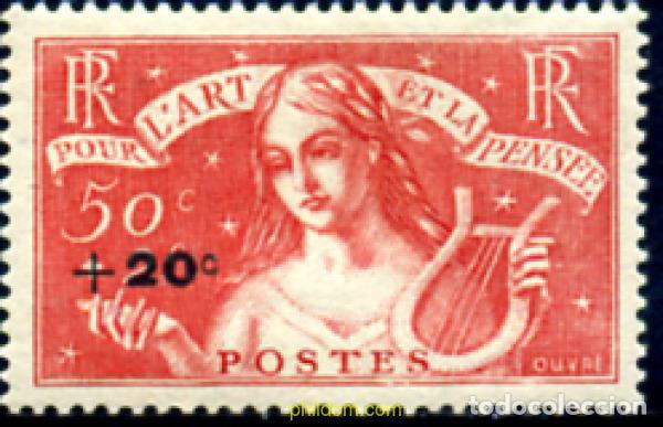 Sellos: 246983 HINGED FRANCIA 1936 A BENEFICIO DE LOS PARADOS INTELECTUALES