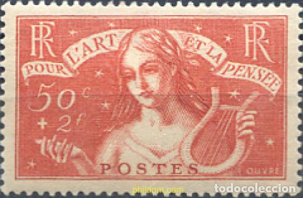 Sellos: 616105 HINGED FRANCIA 1935 A BENEFICIO DE LOS PARADOS INTELECTUALES