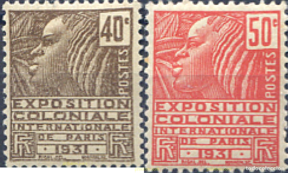 Sellos: 340855 MNH FRANCIA 1930 EXPOSICION COLONIAL INTERNACIONAL DE PARIS