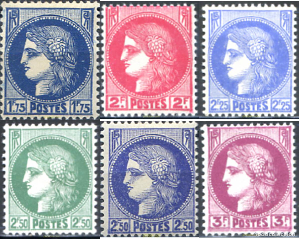 Sellos: 342080 HINGED FRANCIA 1938 CERES