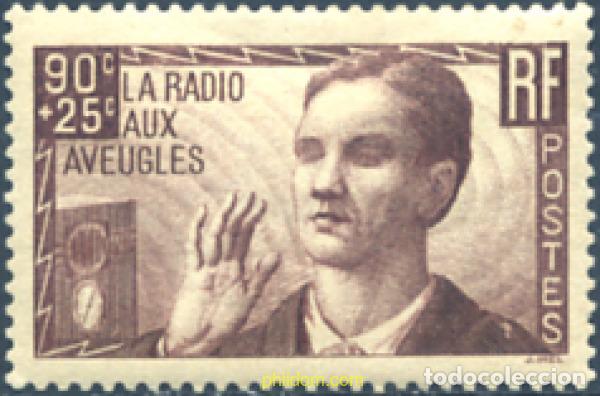 Stamps: 247055 HINGED FRANCIA 1938 A FAVOR DE LA OBRA &rdquo;LA RADIO DE LOS CIEGOS&rdquo;