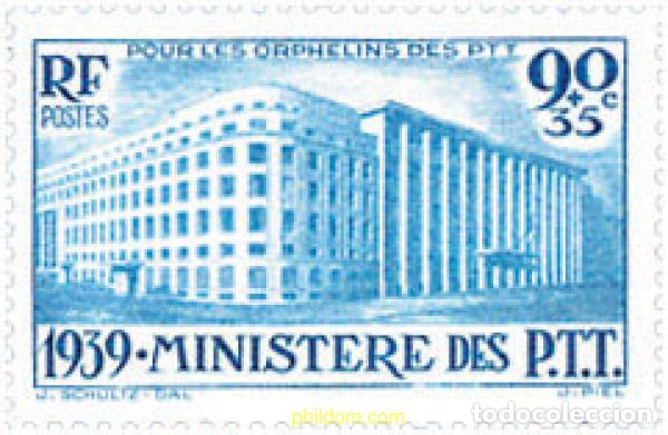 Stamps: 247056 HINGED FRANCIA 1939 A BENEFICIO DE LA OBRA DE ORPHELINS DE P.T.T.