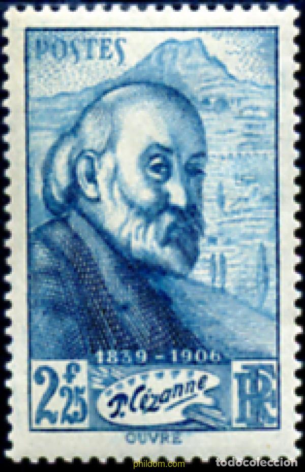Stamps: 120675 MNH FRANCIA 1939 CENTENARIO DEL NACIMIENTO DE PAUL CEZANNE