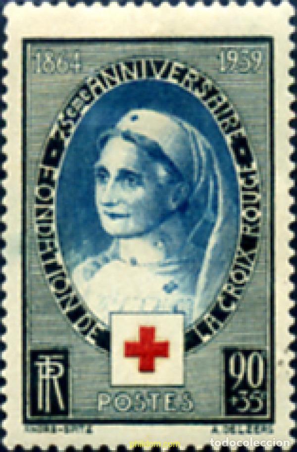 Briefmarken: 120679 MNH FRANCIA 1939 75 ANIVERSARIO DE LA CRUZ ROJA INTERNACIONAL