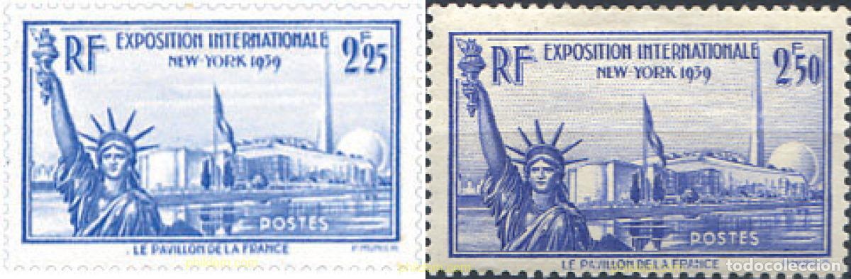 Briefmarken: 120693 MNH FRANCIA 1939 EXPOSICION INTERNACIONAL DE NUEVA YORK