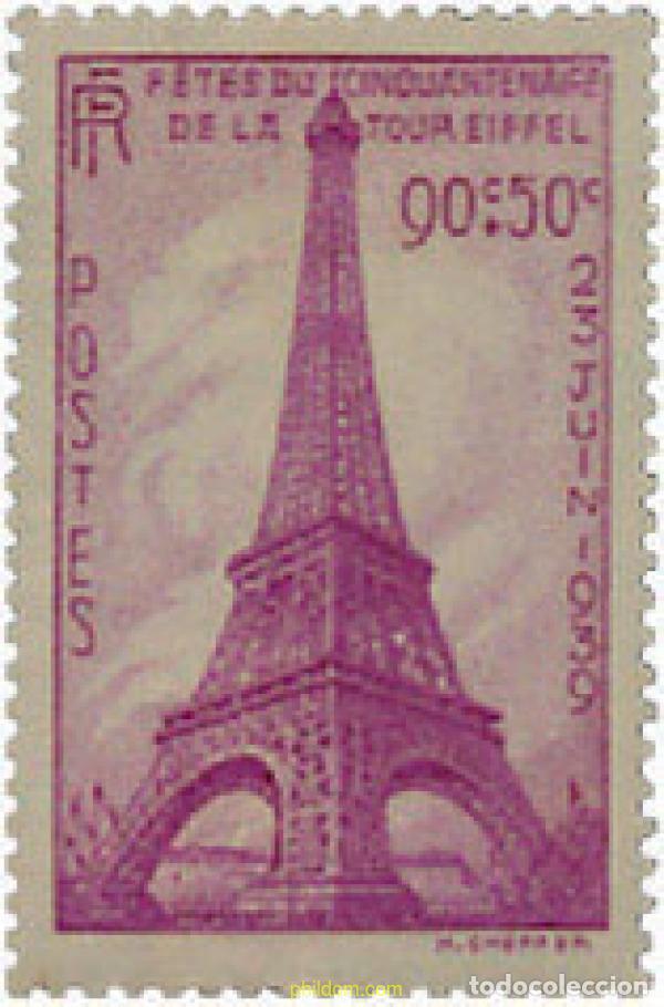 Briefmarken: 247098 HINGED FRANCIA 1939 50 ANIVERSARIO DE LA TORRE EIFFEL