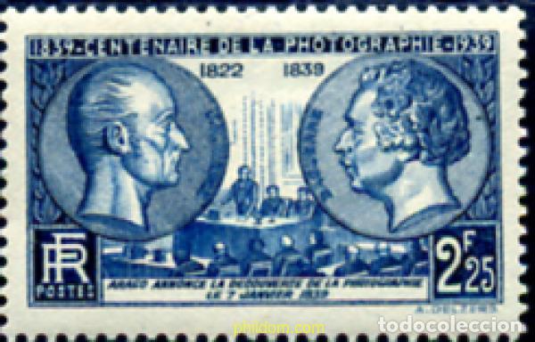 Timbres: 120698 MNH FRANCIA 1939 CENTENARIO DE LA FOTOGRAFIA