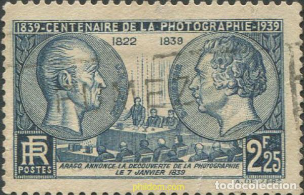 Timbres: 679441 USED FRANCIA 1939 CENTENARIO DE LA FOTOGRAFIA