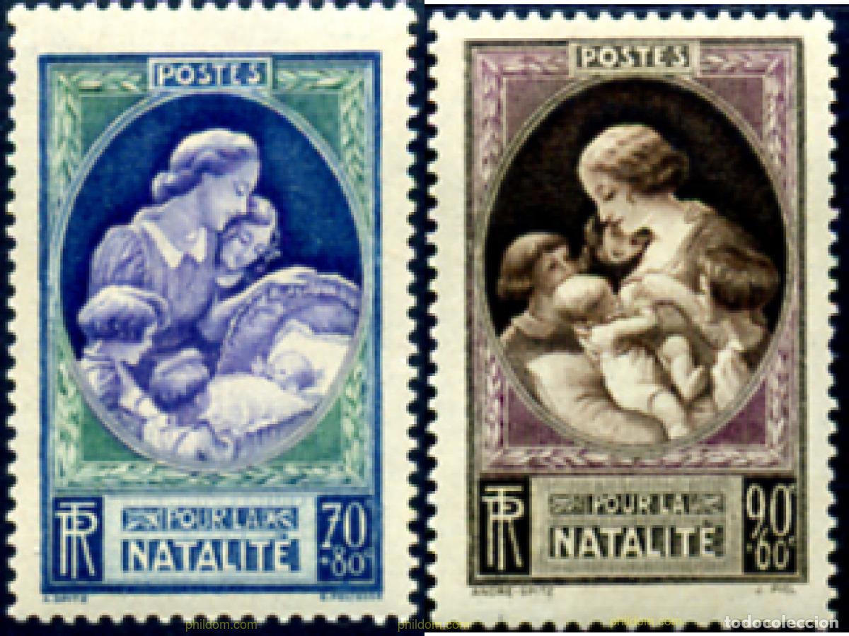 Briefmarken: 120732 MNH FRANCIA 1939 PROPAGANDA A FAVOR DE LA NATALIDAD