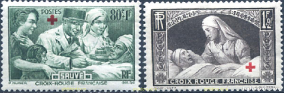 Sellos: 120750 MNH FRANCIA 1940 CRUZ ROJA