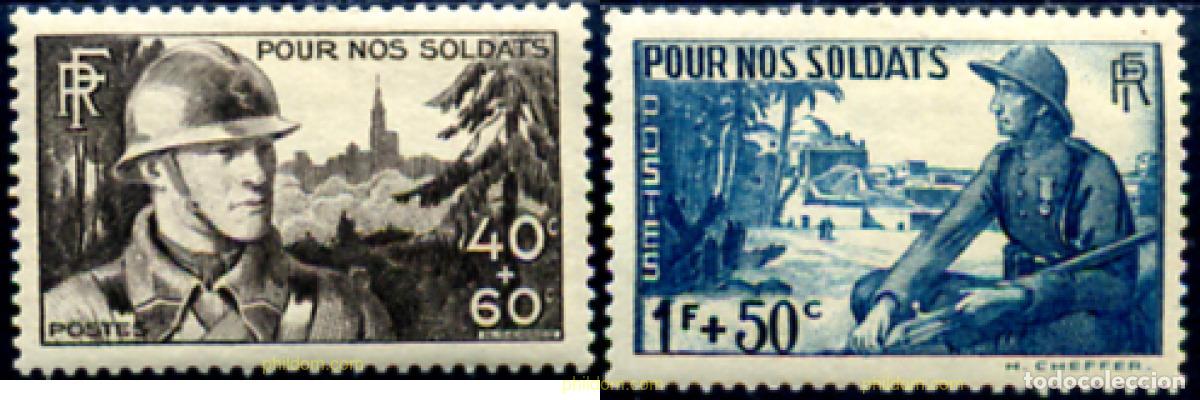 Sellos: 120745 MNH FRANCIA 1940 PARA NUESTROS SOLDADOS