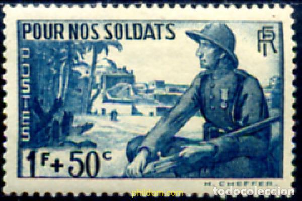 Sellos: 248545 MNH FRANCIA 1940 PARA NUESTROS SOLDADOS