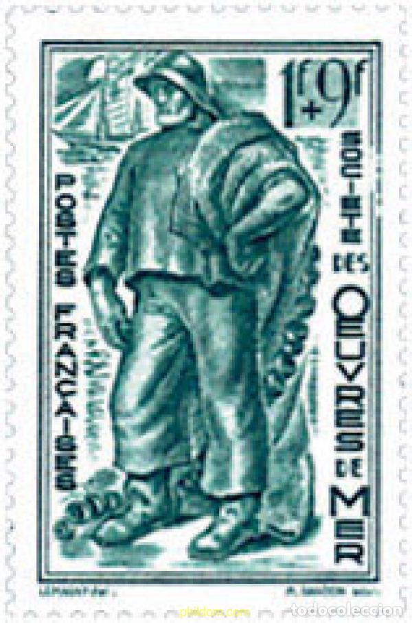 Sellos: 247108 HINGED FRANCIA 1941 A BENEFICIO DE LAS OBRAS DEL MAR