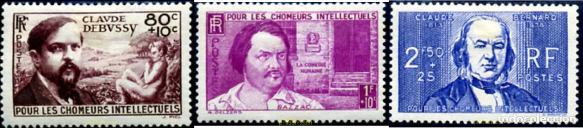 Sellos: 247107 HINGED FRANCIA 1940 A BENEFICIO DE LOS PARADOS INTELECTUALES