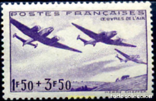 Sellos: 120787 MNH FRANCIA 1942 AVIONES