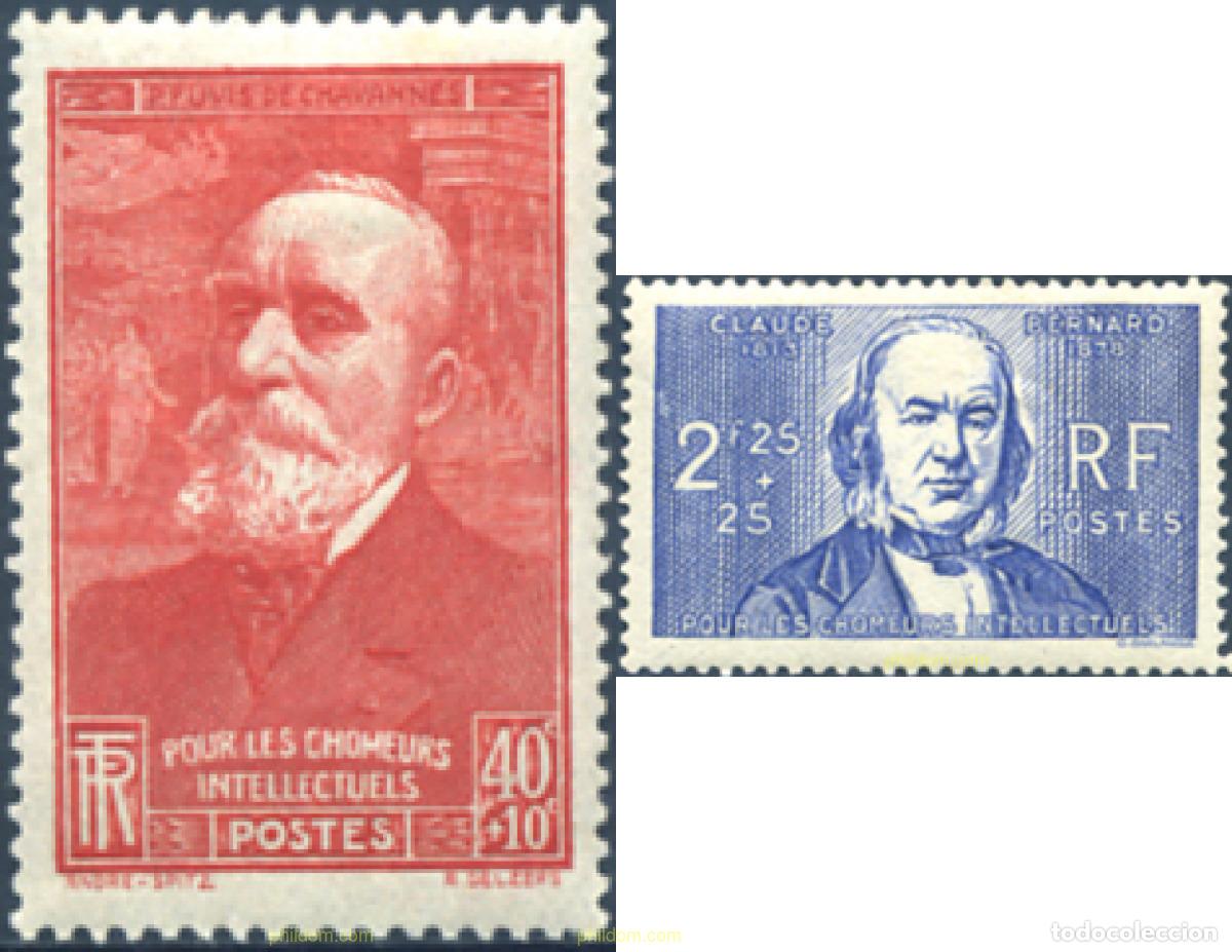 Sellos: 342363 MNH FRANCIA 1939 A BENEFICIO DE LOS PARADOS INTELECTUALES