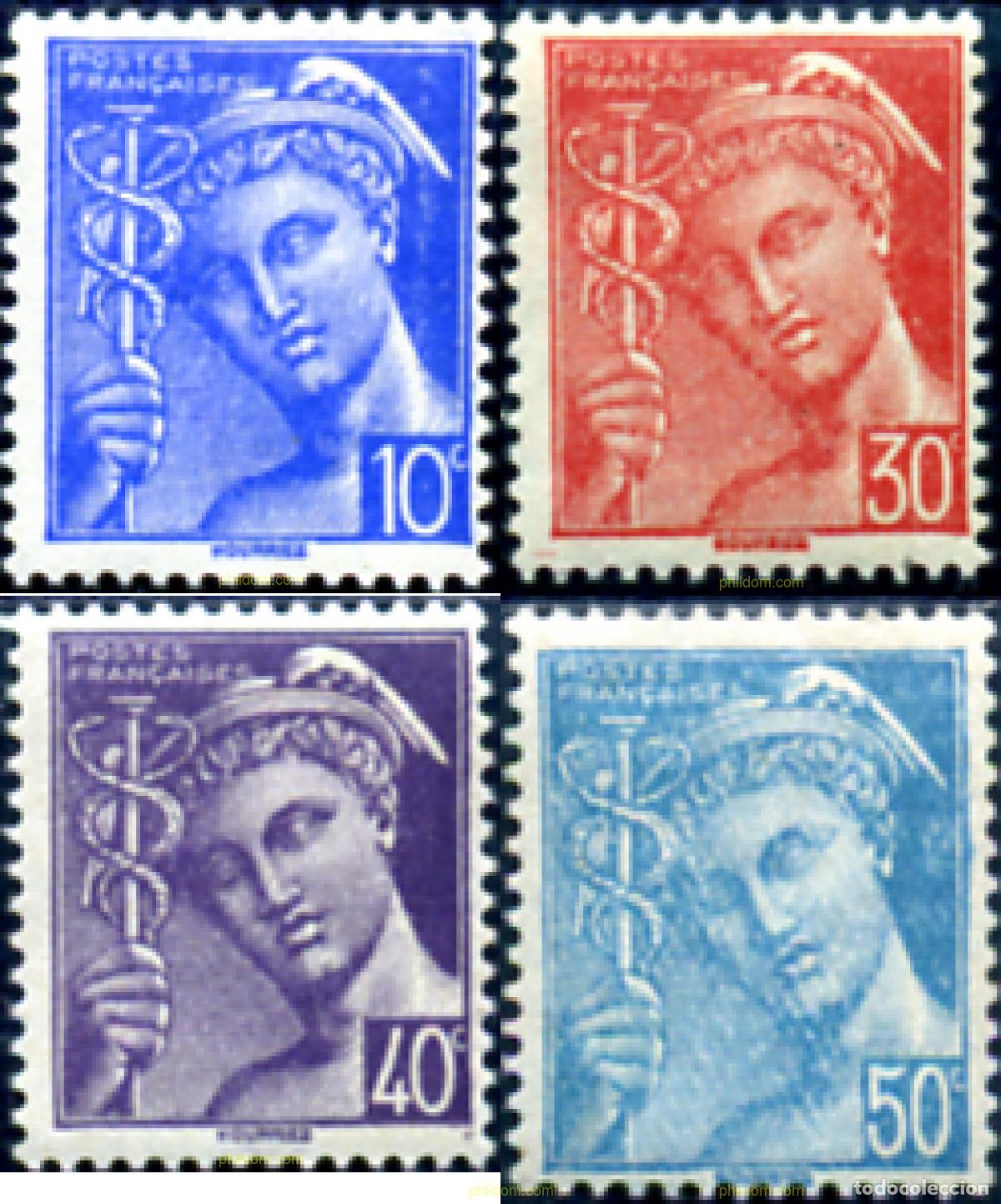 Sellos: 120796 MNH FRANCIA 1942 MERCURIO