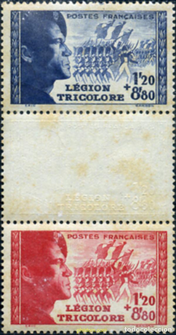 Timbres: 342466 HINGED FRANCIA 1942 PARA LA LEGION TRICOLOR