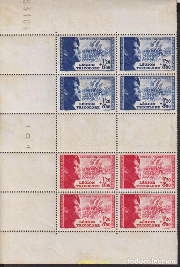 Timbres: 615859 MNH FRANCIA 1942 PARA LA LEGION TRICOLOR
