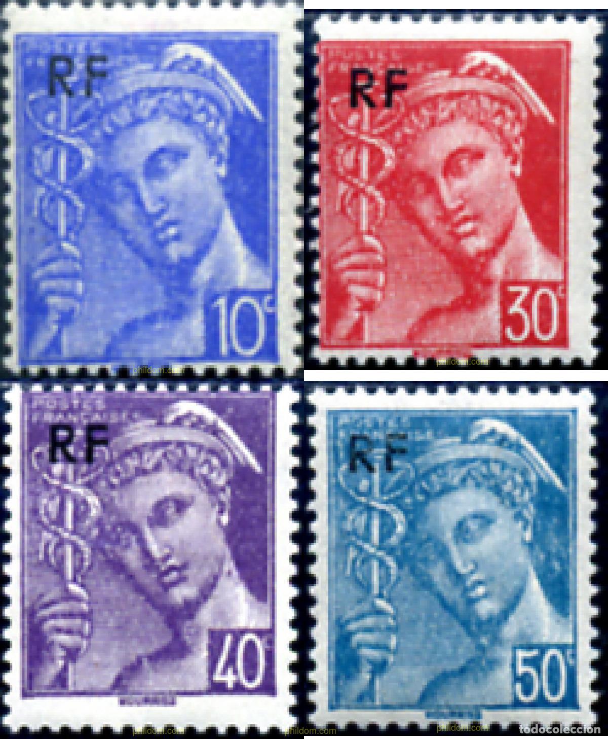 Sellos: 120870 MNH FRANCIA 1944 MERCURIO