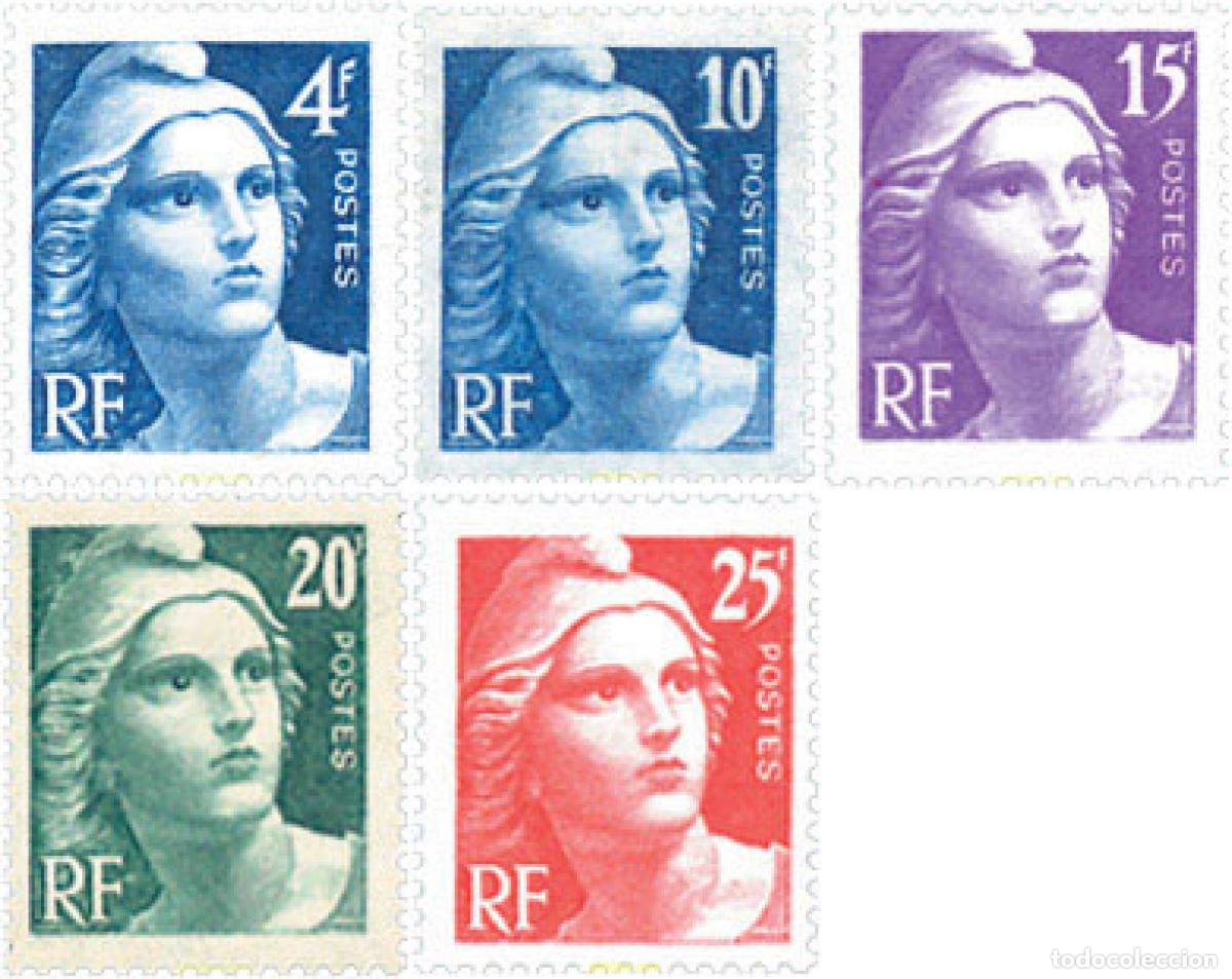 Stamps: 247169 HINGED FRANCIA 1945 MARIANNE DE GANDON