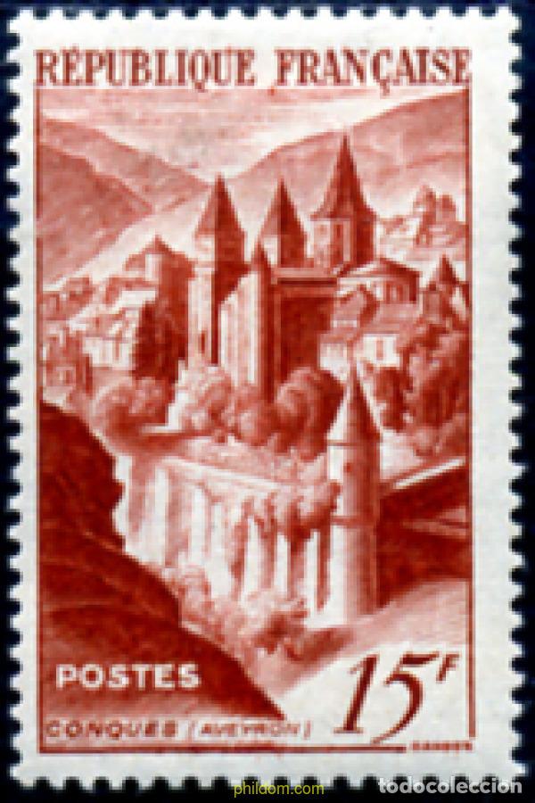 Sellos: 247199 HINGED FRANCIA 1948 ABADIAS
