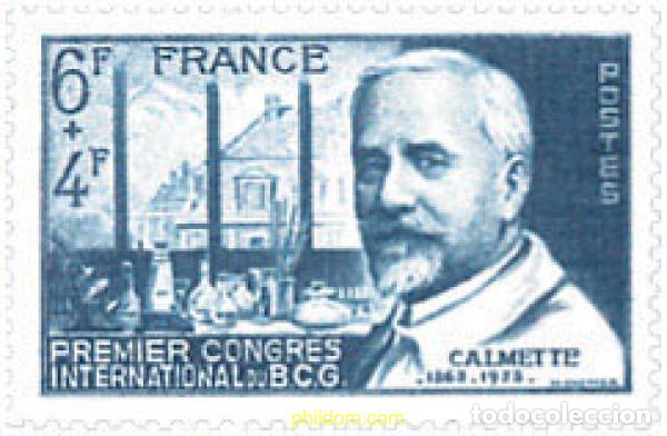 Sellos: 121083 MNH FRANCIA 1948 1 CONGRESO INTERNACIONAL DE B.C.G