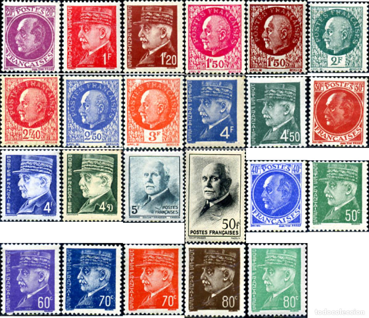 Briefmarken: 247131 HINGED FRANCIA 1941 MARISCAL PHILIPPE PETAIN