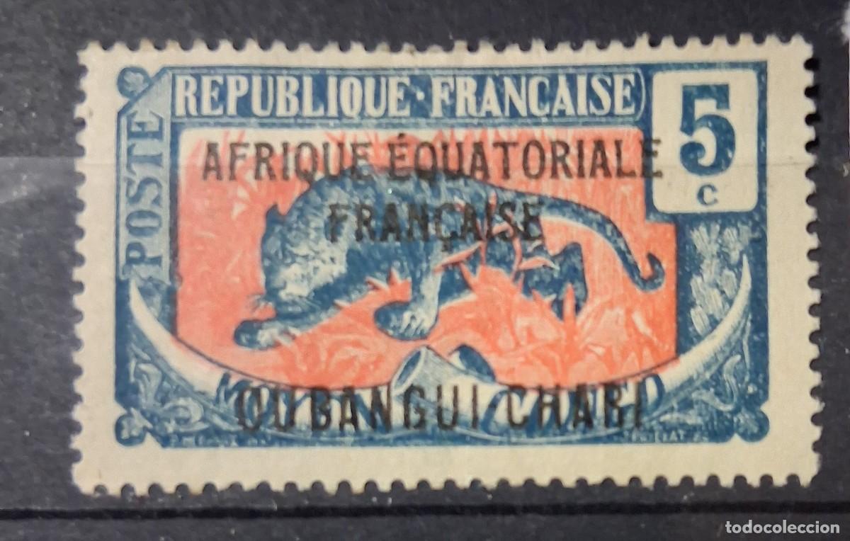 Sellos: FRANCIA, OUBANGUI CHARI, 1922, CAT.YT.46.