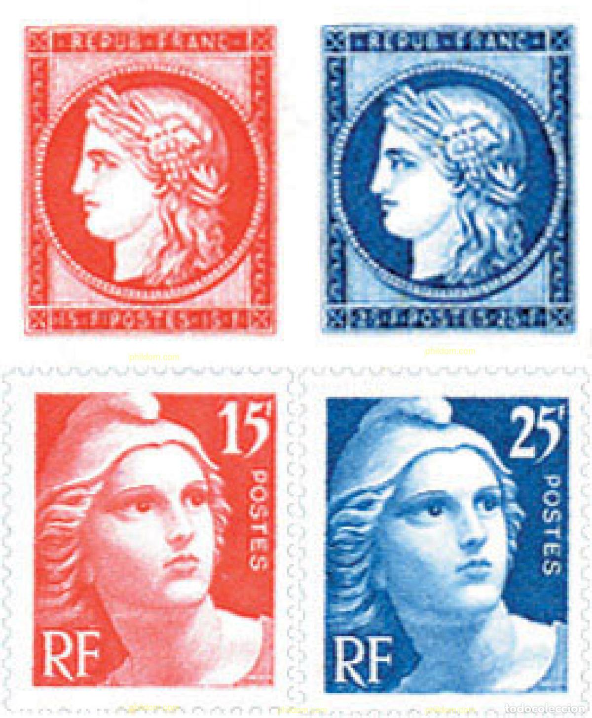 Sellos: 342571 HINGED FRANCIA 1949 CENTENARIO DEL SELLO