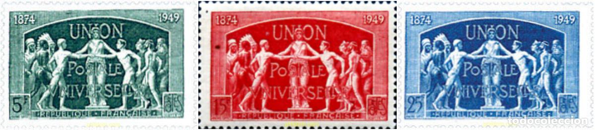 Sellos: 121184 MNH FRANCIA 1949 75 ANIVERSARIO DE LA UPU