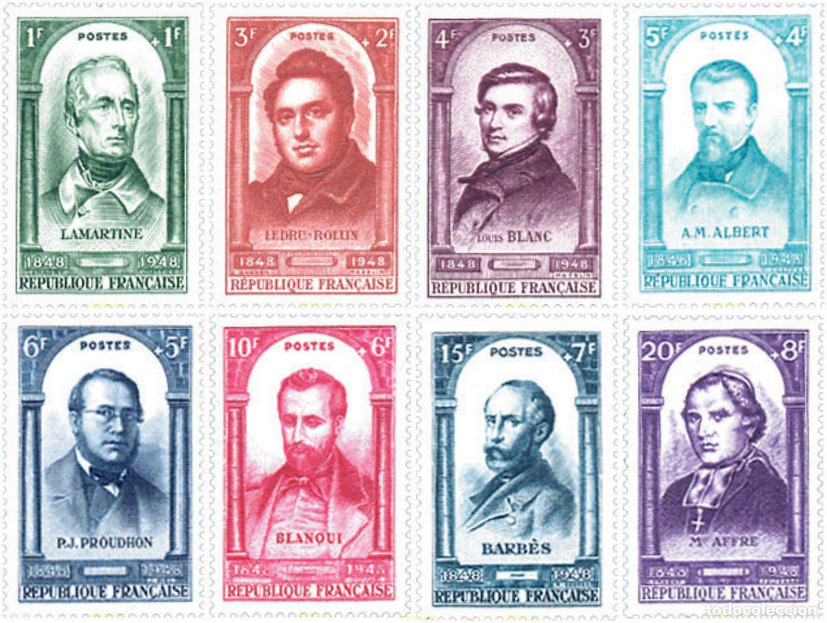 Sellos: 121075 MNH FRANCIA 1948 CENTENARIO DE LA REVOLUCION DE 1848