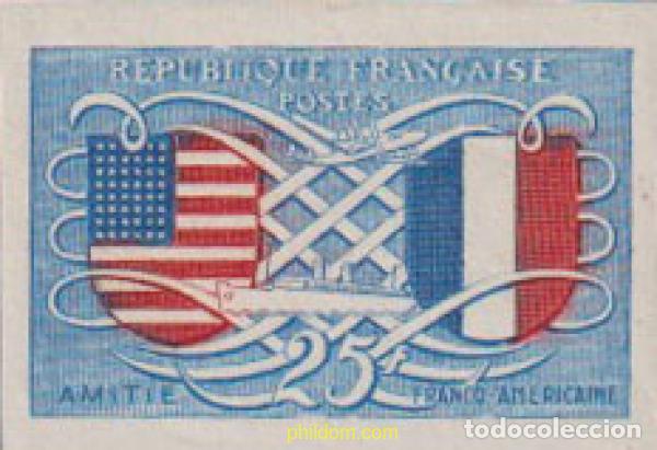 Sellos: 612600 MNH FRANCIA 1949 AMISTAD FRANCO-AMERICANA