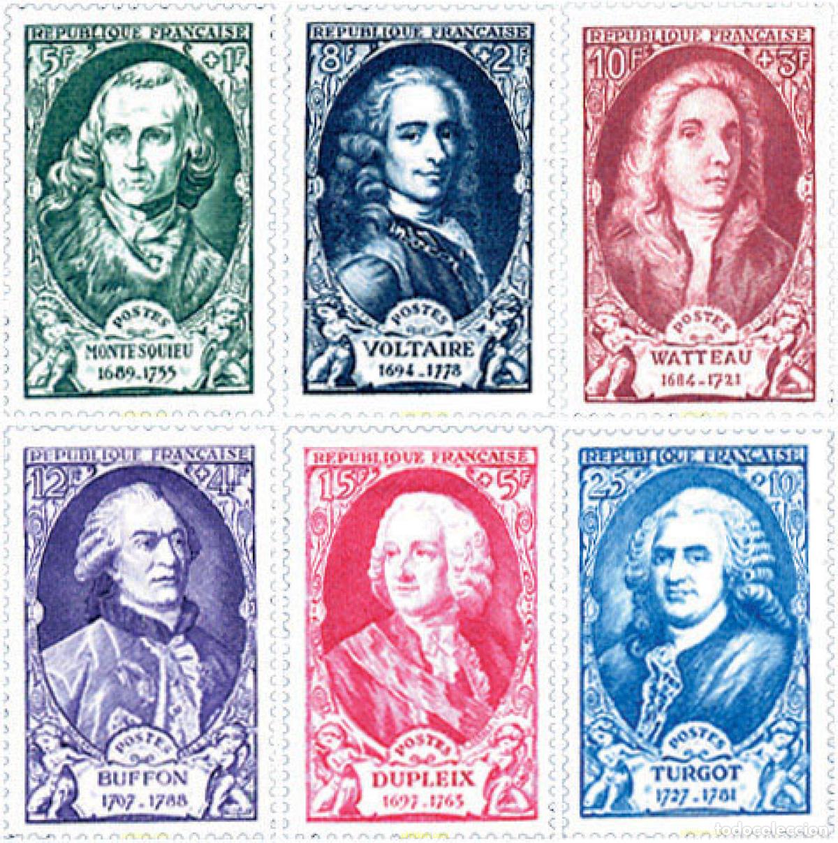 Sellos: 121192 MNH FRANCIA 1949 CELEBRIDADES