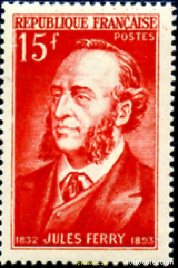Sellos: 352658 HINGED FRANCIA 1951 JULES FERRY