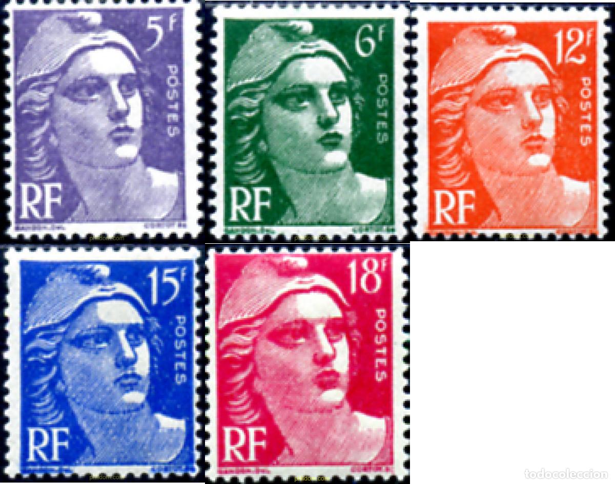 Sellos: 121254 MNH FRANCIA 1951 MARIANNE DE GANDON