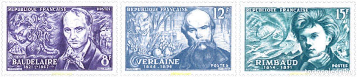 Sellos: 121288 MNH FRANCIA 1951 POETAS
