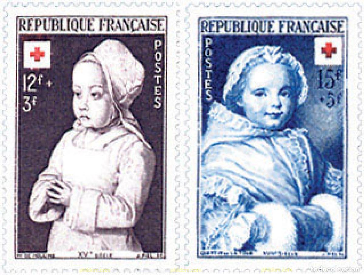 Sellos: 121292 MNH FRANCIA 1951 PRO CRUZ ROJA