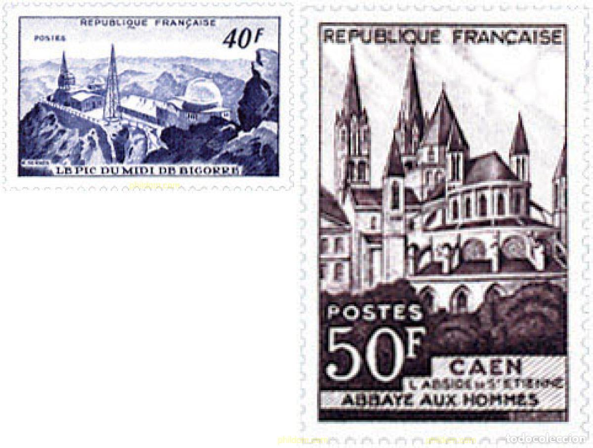 Sellos: 342589 HINGED FRANCIA 1951 MONUMENTOS Y LUGARES