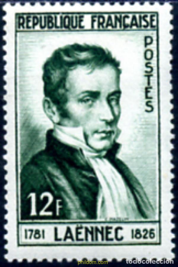 Sellos: 247224 HINGED FRANCIA 1952 RENE LAENNEC