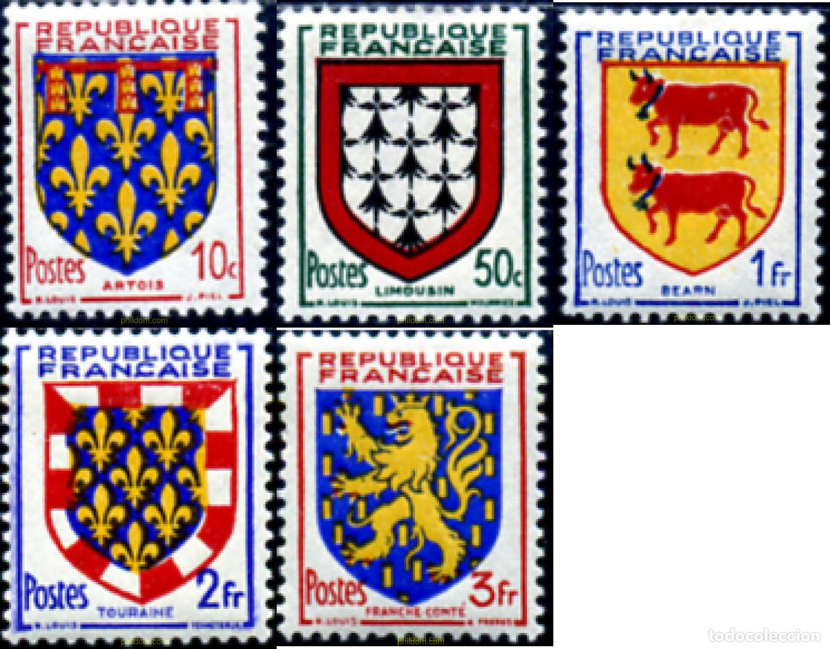 Sellos: 121279 MNH FRANCIA 1951 ESCUDOS DE PROVINCIA
