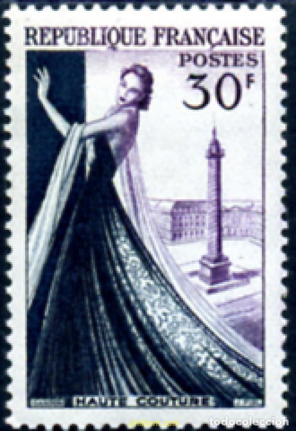 Sellos: 121308 MNH FRANCIA 1953 ALTA COSTURA PARISINA